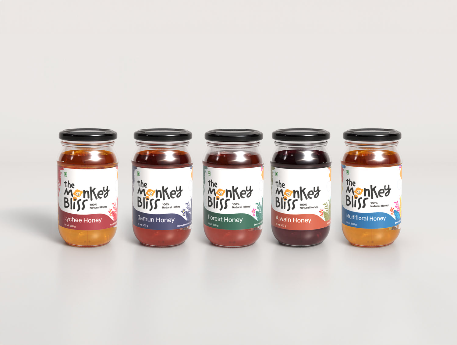 Honey Trial Collection | Sample Our Diverse Honey Flavors - The Monkey Bliss -  -  - 