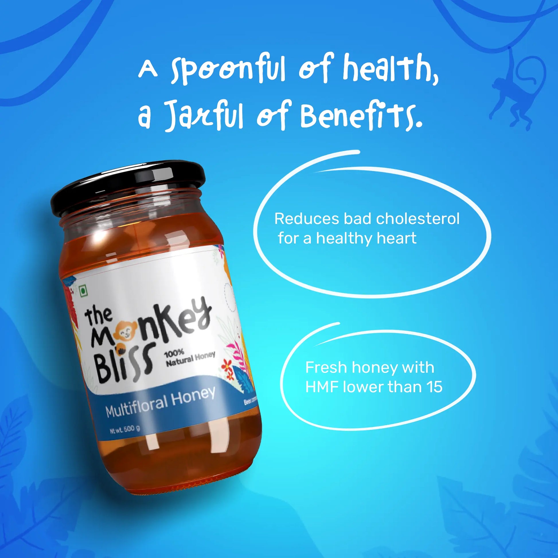 Multi Floral Honey  The Monkey Bliss