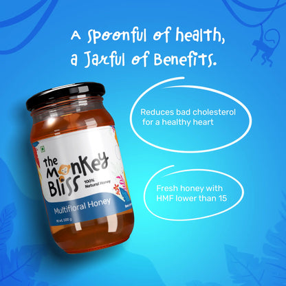 Multi Floral Honey  The Monkey Bliss